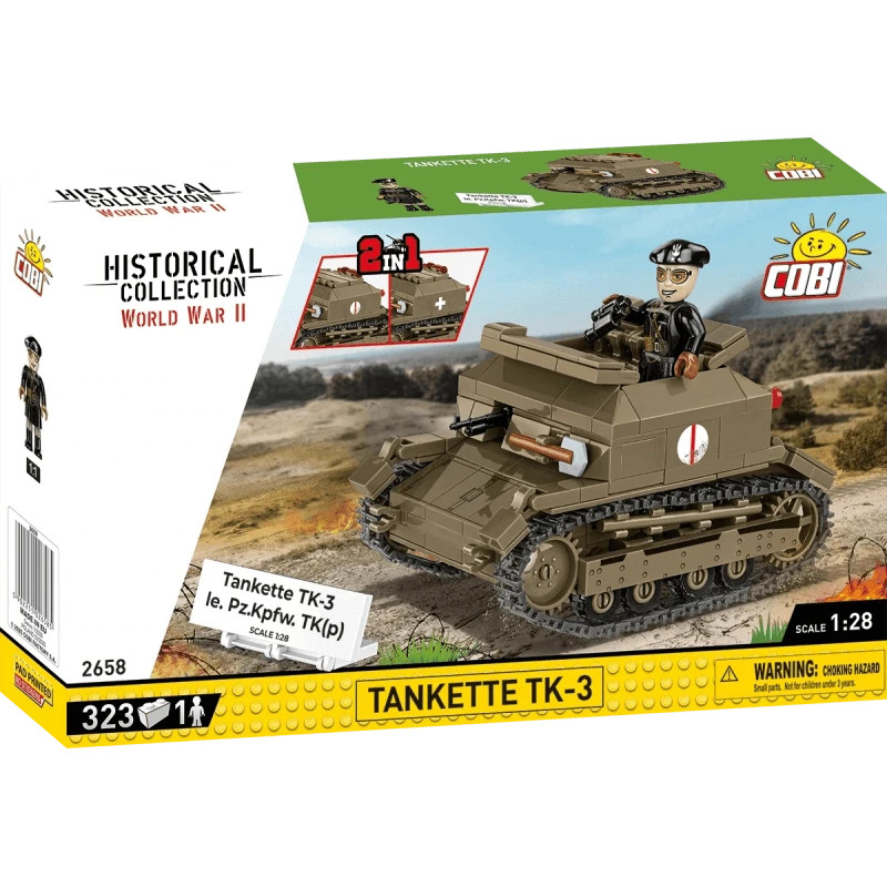 Tankette TK-3 COBI-2658 briques de construction char miniature Seconde Guerre