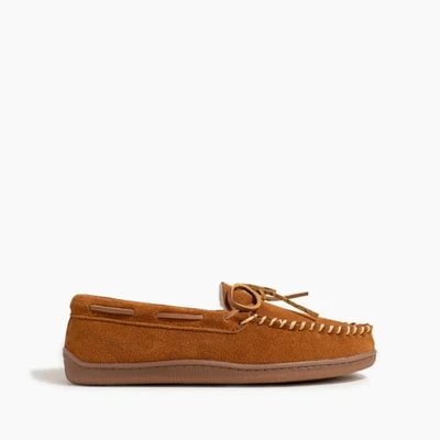 Minnetonka Men's Pile Lined Hardsole Slipper Brown - 3902-BRN, Brown - Image 1 of 4
