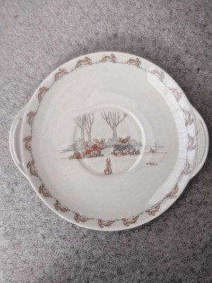 Extrem seltener Royal Doulton Tauziehen Brot- und Butterteller