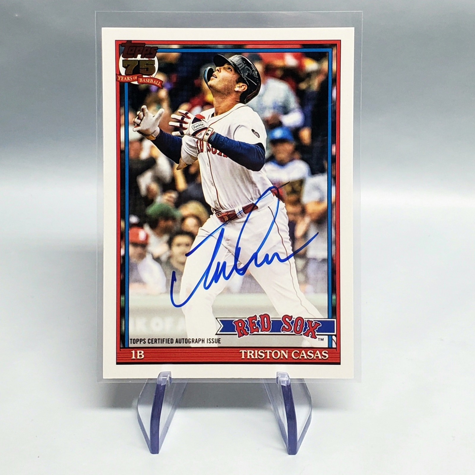 Topps 2026 Archives Triston Casas On Card Autograph 1991 91A-TC Red Sox