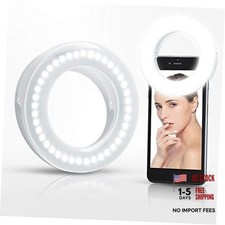 Selfie Ring Light Rechargeable Portable Clip-on Selfie Fill Light with 40 LED