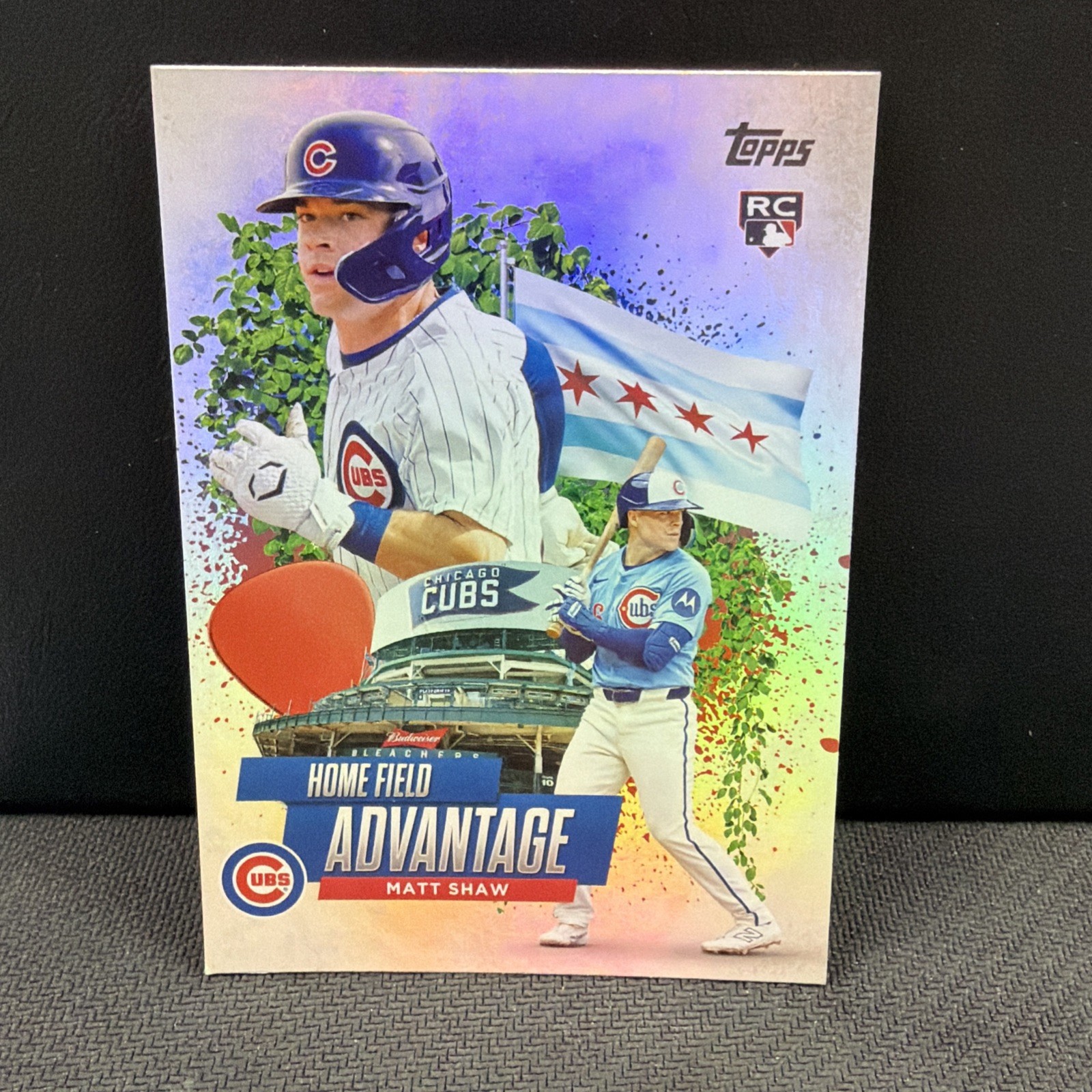 Matt Shaw 2025 Topps Chrome Update Home Field Advantage SP RC Chicago Cubs