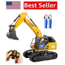Imaginative Play RC Excavator - 2.4GHz Construction Toy for Boys Aged 3-12