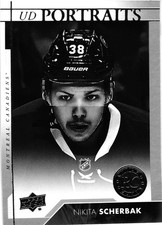 2017-18 Upper Deck Nikita Scherbak UD Portraits Rookie #P-62 Canadiens Rookie