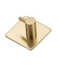 2 Pack Self Adhesive Hooks Stick On Wall Door Hooks Aluminum Alloy Coat Hooks