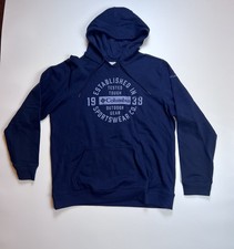 Columbia Mens Sweater Size Large Sportswear Trek Hoodie Pullover Navy Blue