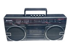 Sharp GF-3939 Rare Vintage Radio Cassette Recorder Boombox AC DC Power Works 