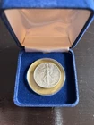 1947 Walking Liberty Half Dollar In Blue Velvet Case 90% Silver