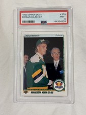 1990 Upper Deck - Derian Hatcher #359 (Rookie Card) PSA 9 MINT