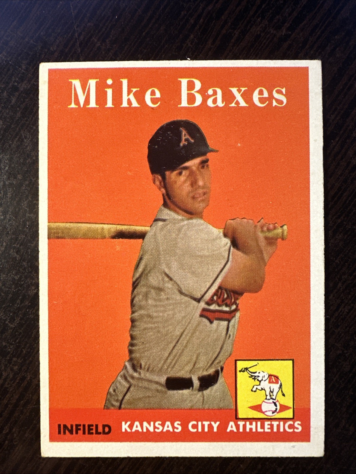 Mike Baxes #302 Baseball Cards 1958 Topps trading card — raw and PSA graded price guide