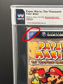 Paper Mario Thousand Year Door Sealed NEW YORK SLIPCOVER WATA 10 Not PSA VGA CGC