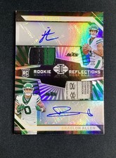 2024 Illusions Jordan Travis/Braelon Allen RC Dual Auto Laundry Tag /25 Jets