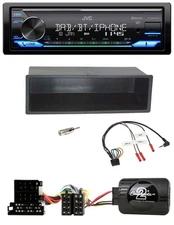 JVC Bluetooth DAB USB Steering Wheel Car Stereo for VW Passat Golf IV Polo Black