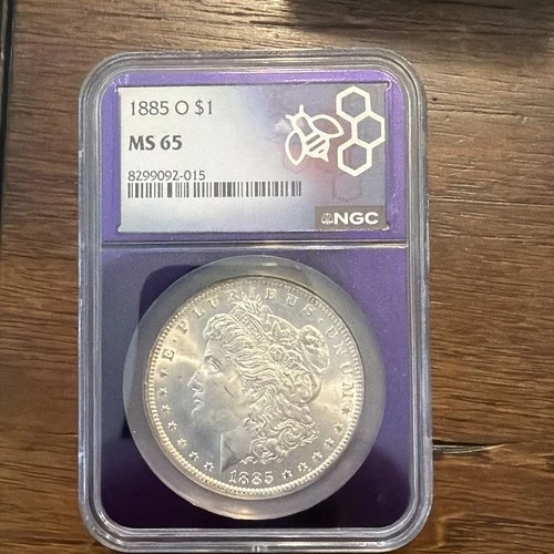 1885-O Morgan Silver Dollar New Orleans Coin NGC MS65