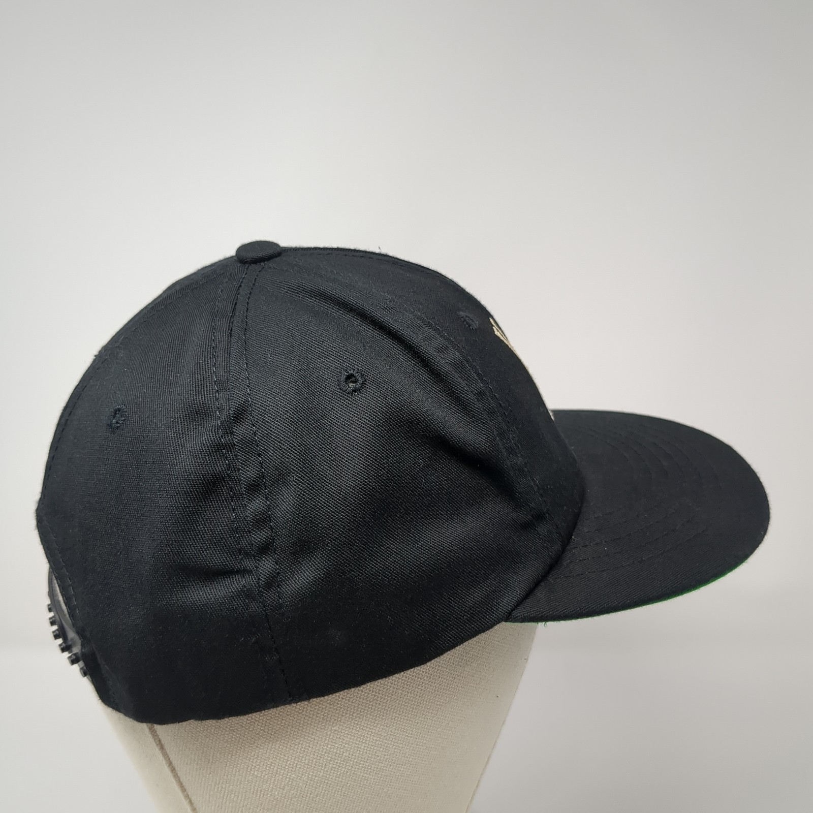 KAA Snapback Hat Solid Black One Size Adjustable … - image 5