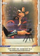 2020 Topps WWE 205 Live #9 Tony Nese Def. Noam Dar No-DQ Match Trading Card
