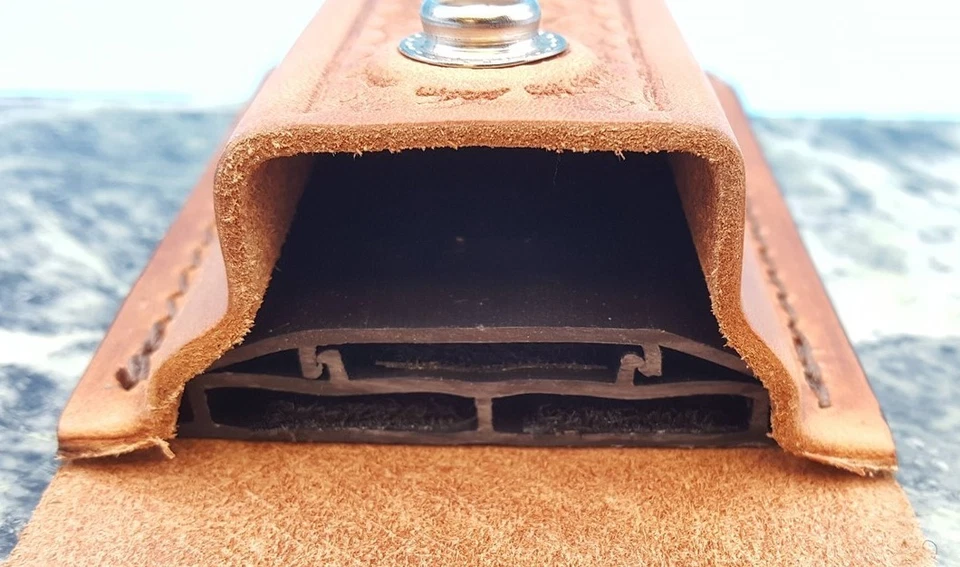 Sheath for Case XX Changer Knife Basket Weave Leather up to 5" - Image 4 of 4