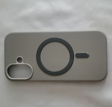 Gray Matte Magnetic Back Case Cover for Apple iPhone, MagSafe-Style Ring