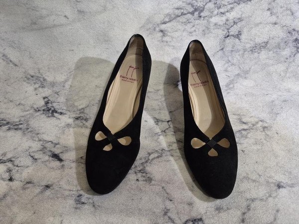 Women Thierry Rabotin Heels Black Suede 39.5