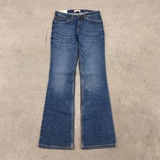 Wrangler Retro Bootcut Jeans Womens 29X34 Blue Denim Stretch Mid Rise Western