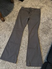 American Eagle Womens Gray Flared Super Stret...