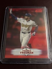 2025 Stadium Club Freddy Freeman #168 Red Parallel