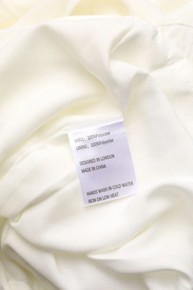 Jovonna London Playsuit Volants zum Knoten UK 12 = D 38 off-white - Bild 4 von 4