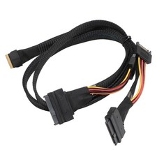 SFF  8654 8I To 2xSFF  8639 NVME U.2 Cable Adapter 24Gbps 80CM Slim For SAS C RCZP
