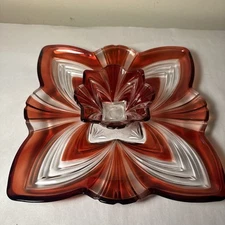 Fifth Avenue Aurora Lead Free Crystal Chip And Dip Set (11  1/4 Square)