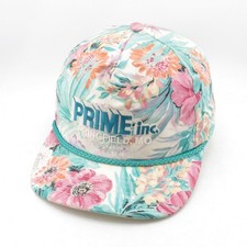 PRIME Inc. Floral Rope Hat Snapback Adjustable Mens Vintage Made in USA