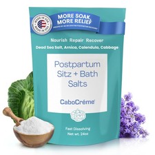Cabocreme Cabocrme Postpartum Sitz Bath Salts 24Oz Postpartum Bath Soak For