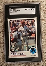 STEVE  CARLTON 1973 Topps Unique  Blank Back Centered PROOF Provenance SGC 