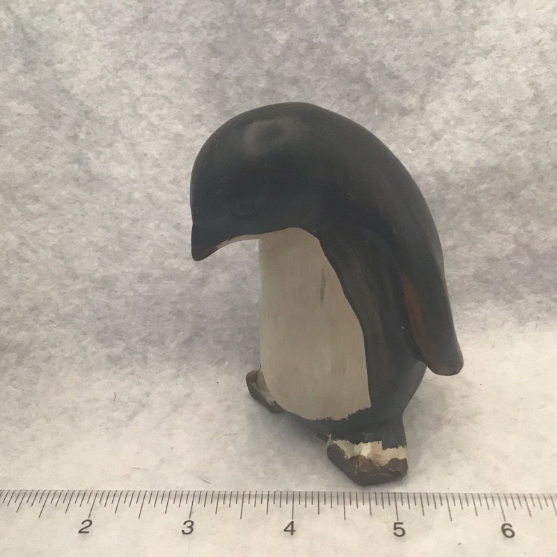 penguin figurine Hand Painted, 3 1/2 Inches Tall