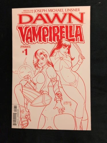 DAWN VAMPIRELLA #1 LINSNER RED LINES VARIANT