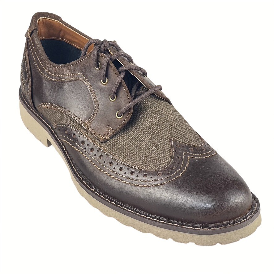 LUCKY BRAND Shoes Monroe Wingtip Brown Derby Oxford Men display picture 1