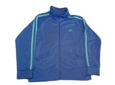 Adidas Kids girls 6 years blue full zip activewear track jacket