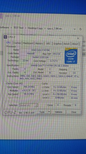 Intel Core i7-4770K SR147 Quad Core Unlocked LGA1150 Processor 3.5Ghz 8MB Cache - Picture 6 of 6