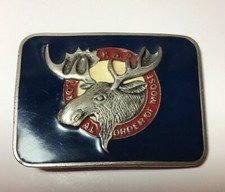 VINTAGE 1970's P.A.P. LOYAL ORDER OF MOOSE BELT BUCKLE