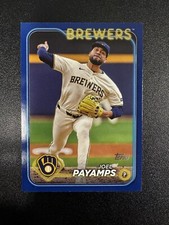 2024 Topps Update Joel Payamps Royal Blue Parallel #US153 Brewers