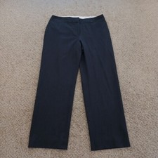 Liz Claiborne Dress Pants Womens Size 12 Short Gray Audra 33x29 Mid Rise