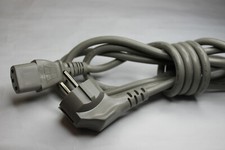IEC cable grey angle plug remaining stock 1.50 m length remaining stock