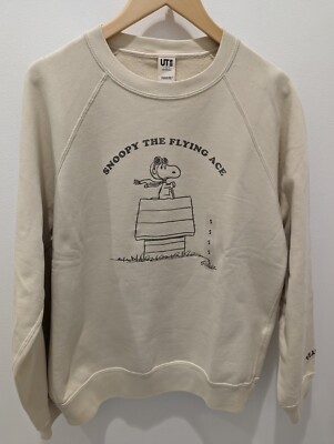 UNIQLO SNOOPY THE FRYING ACE Sweatshirt Men's S JAPAN