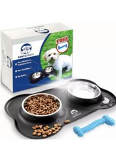 Small Dog Bowls Small Size Dog - Puppy Food and Water Bowl(Anti Rust And Spills)