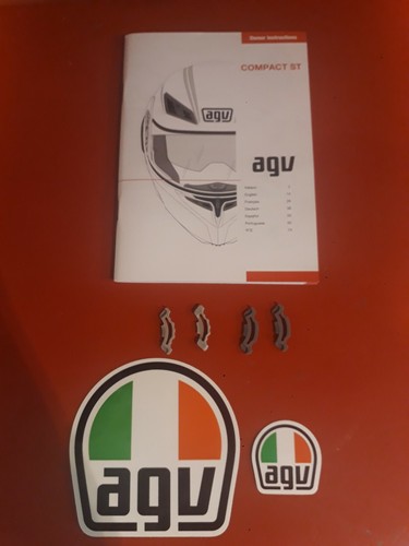 Meccanismi Click Visiera x Casco AGV COMPACT ST Cod.20KIT10211+N.2 Adesivi  AGV | eBay