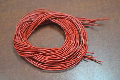 10 METER RED LEATHER BEADING CORD STRING 1MM #T-2188F