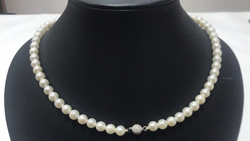 COLLANA DI PERLE MARE MM. 6,00/6,50 - Immagine 3 di 4