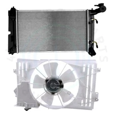 Cooling Fan & Radiator Kit For 2003-08 Pontiac Vibe Toyota Corolla Matrix 1.8L