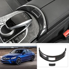For Benz C-Class C300 2015-2021 Carbon Fiber Center Console Armrest Switch Frame