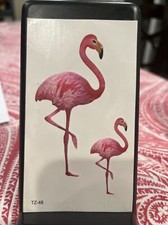 Temporary Animals Whales Flamingo Dolphin Deer Tattoos- 4 sheets , Colorful