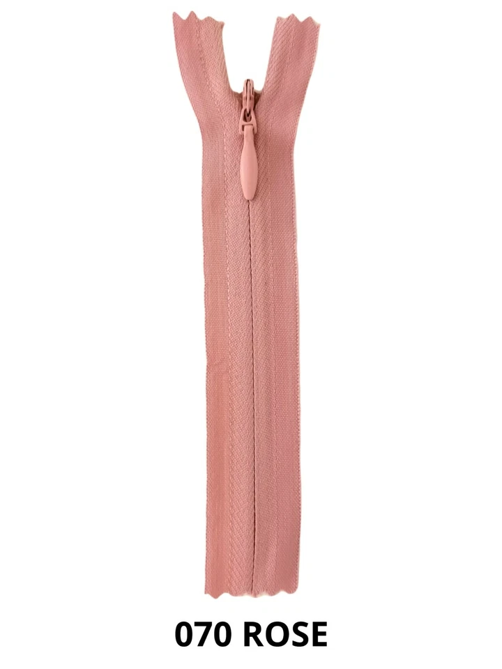 BAG OF 10 INVISIBLE ZIPPERS, #3 NYLON SIZES 9", 14", 18", 22", FREE SHIPPING USA - Image 3 of 4